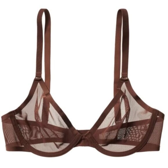 CUUP The Plunge Mesh in Espresso - 32D - Picture 1 of 5